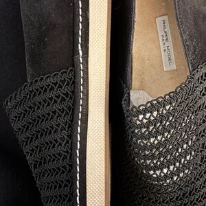 Vintage never worn Philippe Model Black Crochet  and suede shoes